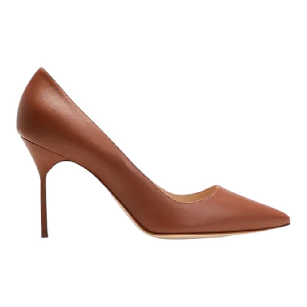 Manolo Blahnik BB Lambskin Stiletto Pumps